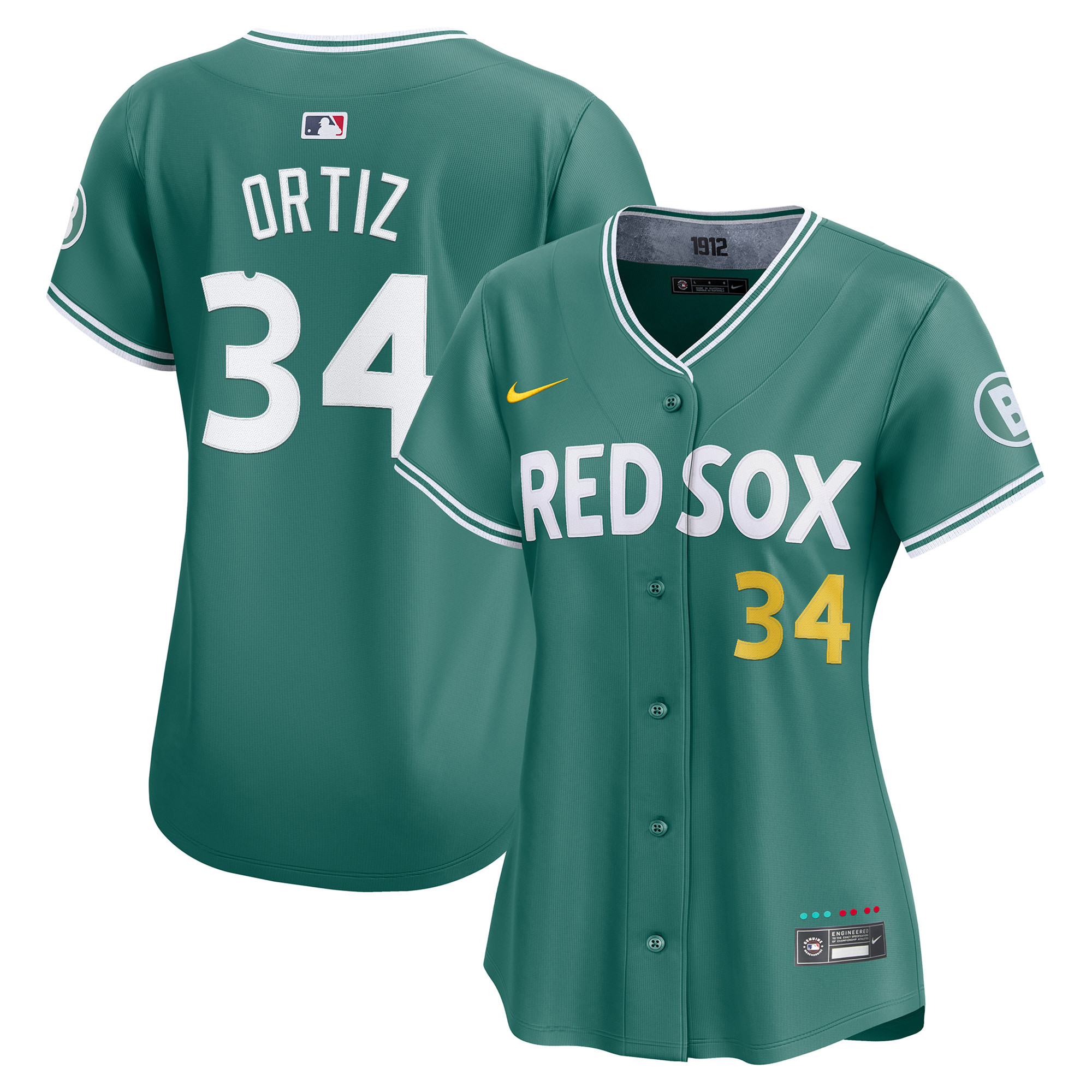Women's Boston Red Sox 2025 City Connect Vapor Premier Limited David Ortiz Jersey V2 - All Stitched