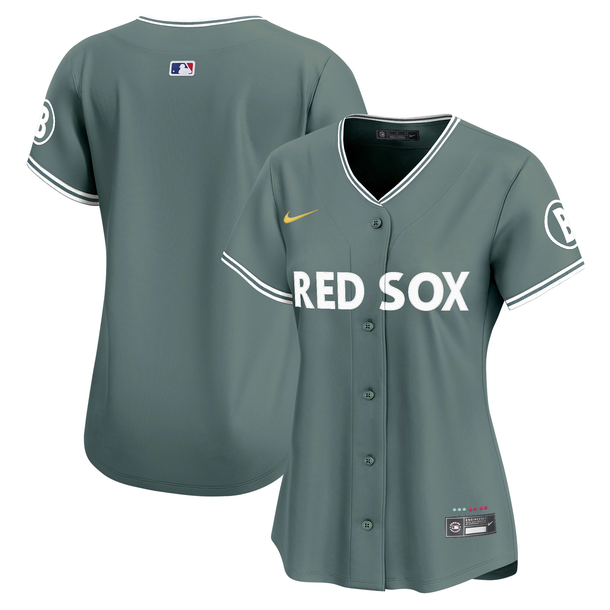 Women's Boston Red Sox 2025 City Connect Vapor Premier Limited Green Jersey - All Stitched