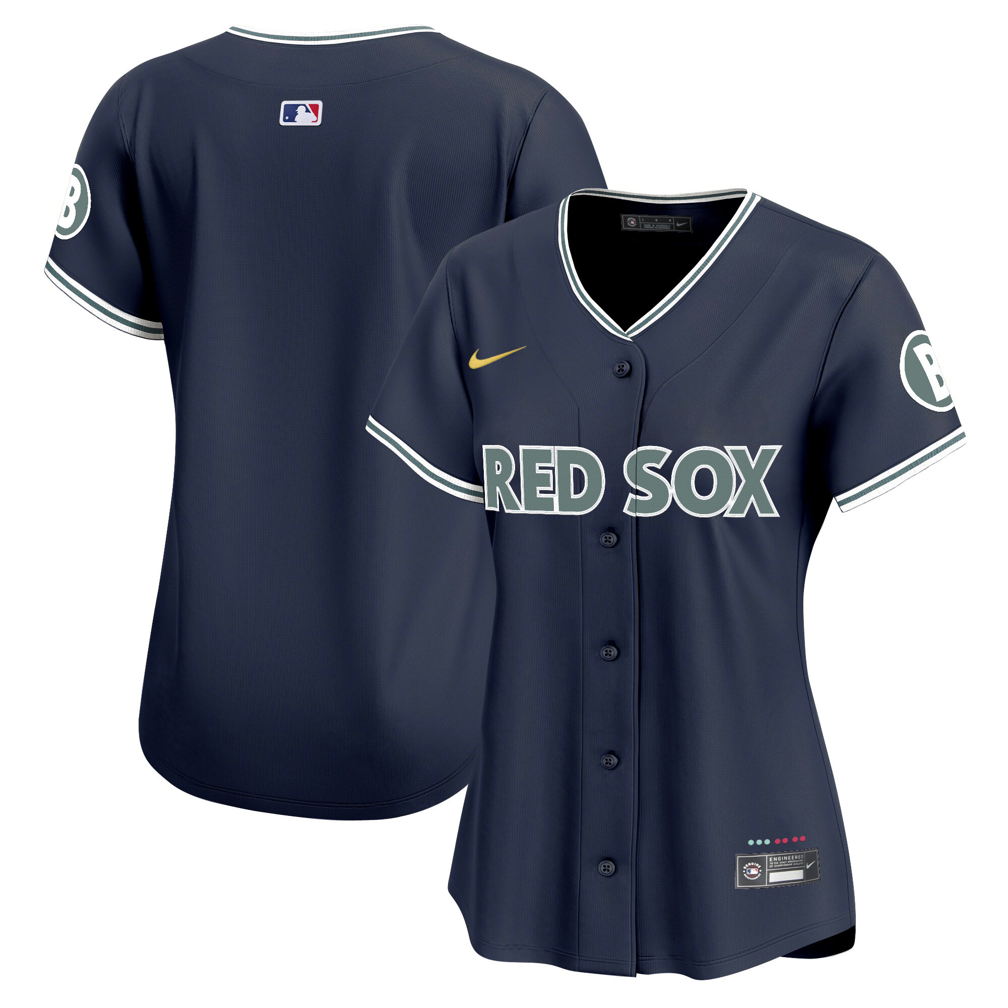 Women's Boston Red Sox 2025 City Connect Vapor Premier Limited Navy Jersey - All Stitched