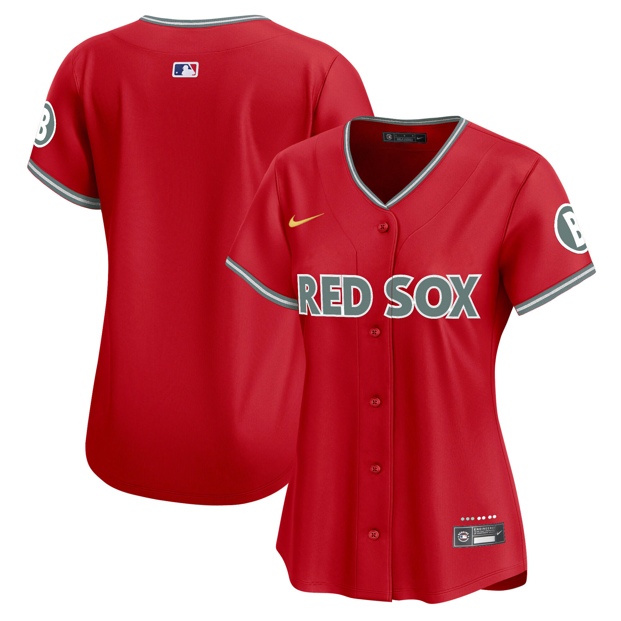 Women's Boston Red Sox 2025 City Connect Vapor Premier Limited Red Jersey - All Stitched