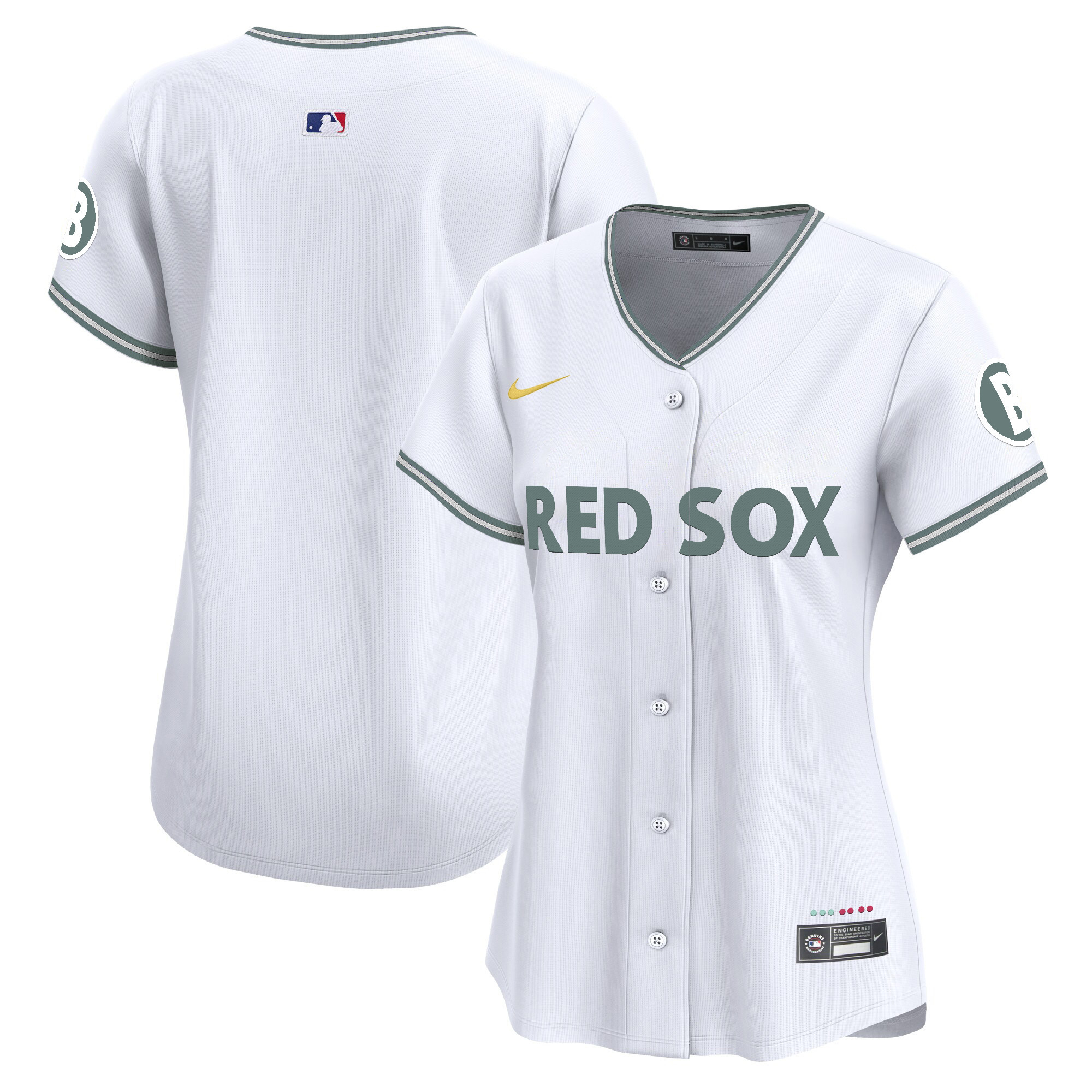 Women's Boston Red Sox 2025 City Connect Vapor Premier Limited White Jersey - All Stitched
