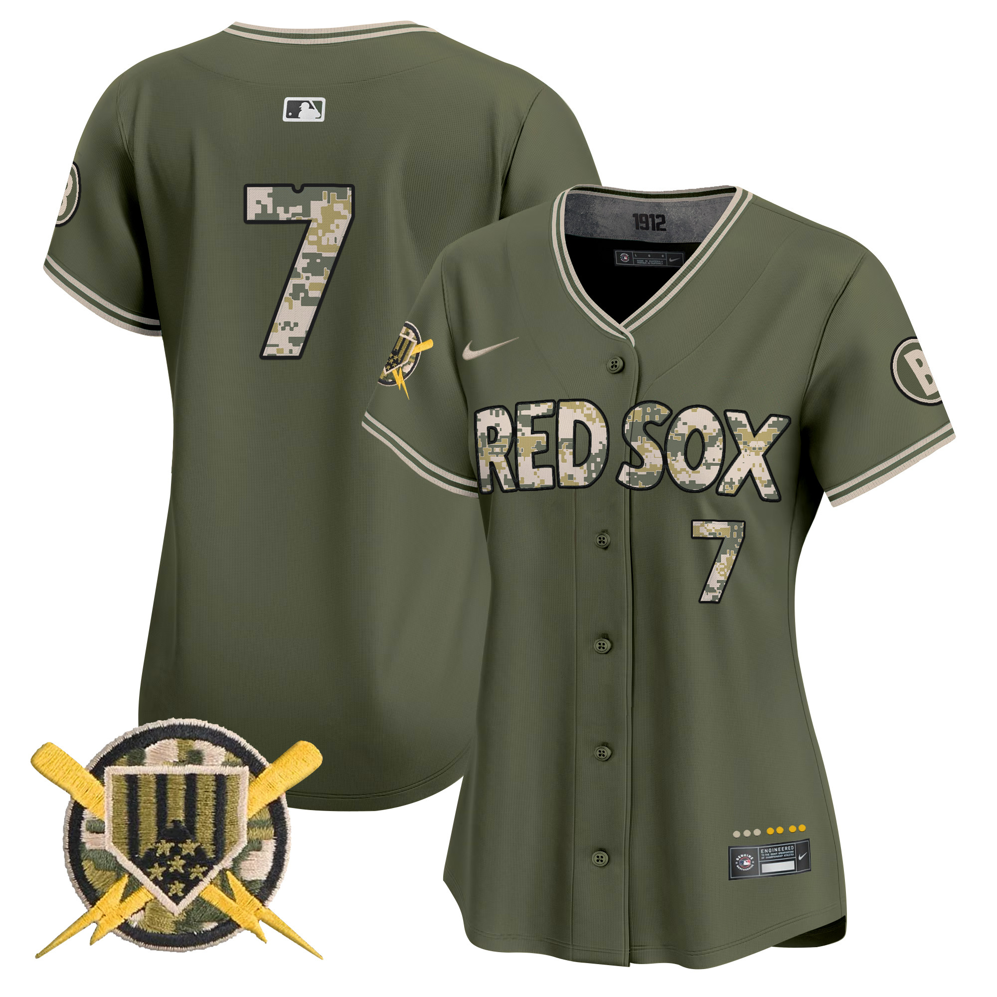 Women's Boston Red Sox Armed Forces Day Vapor Premier Limited Masataka Yoshida Jersey - All Stitched