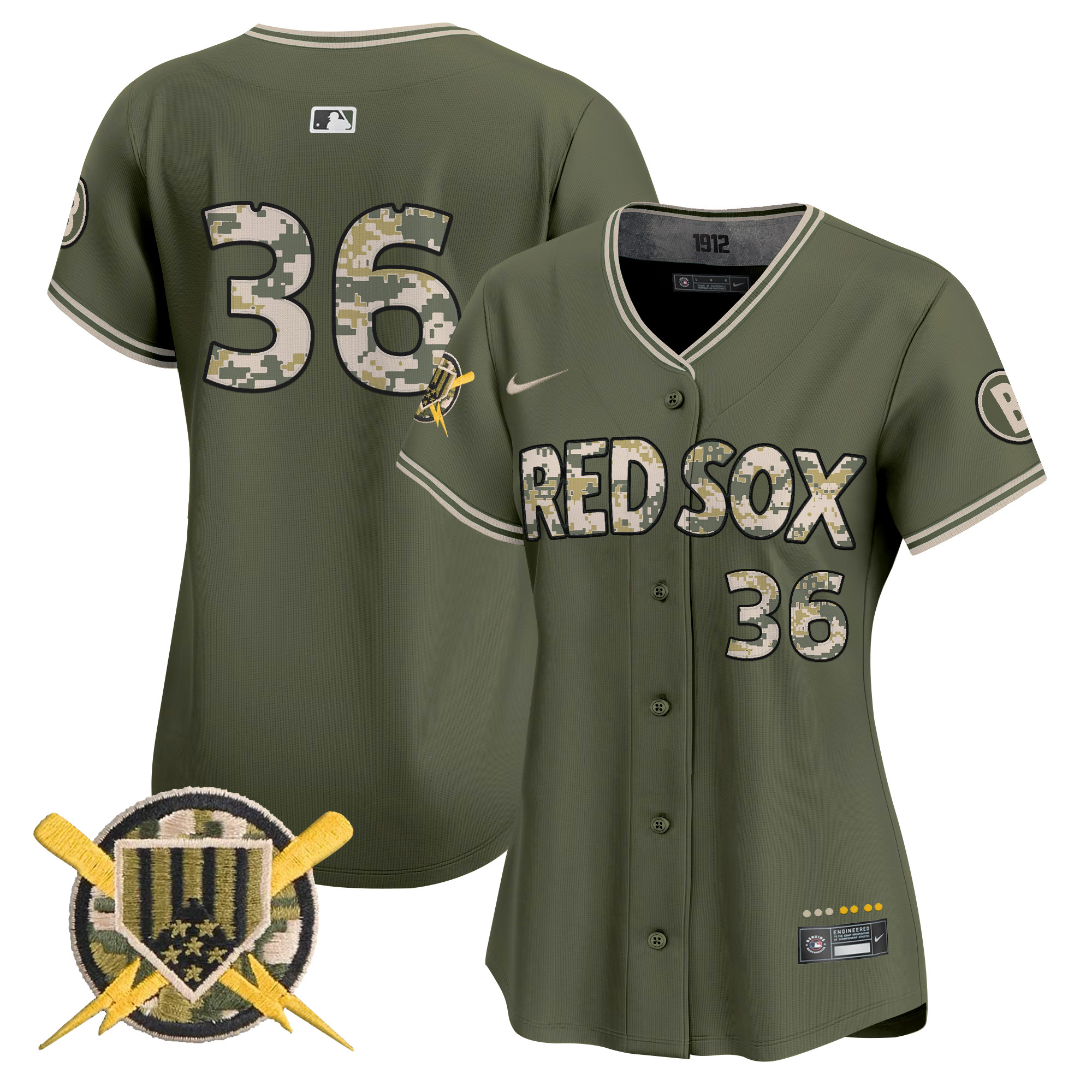 Women's Boston Red Sox Armed Forces Day Vapor Premier Limited Triston Casas Jersey - All Stitched