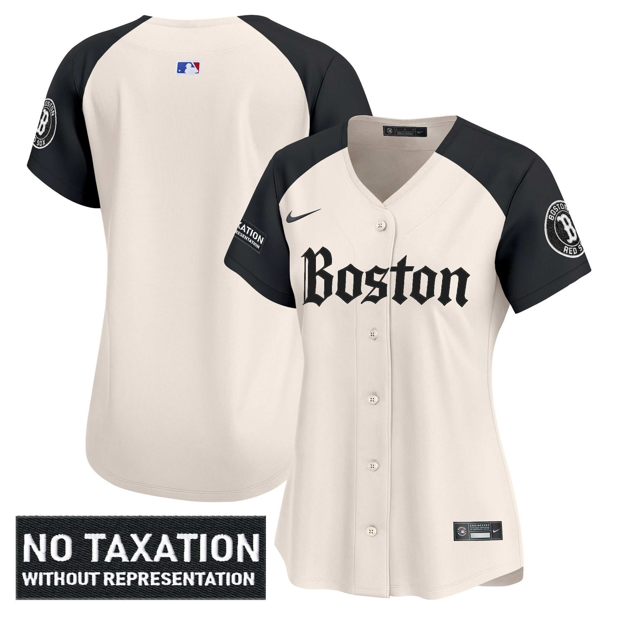Women's Boston Red Sox Retro Newspaper Edition Vapor Premier Limited Alternate Jersey - All Stitched