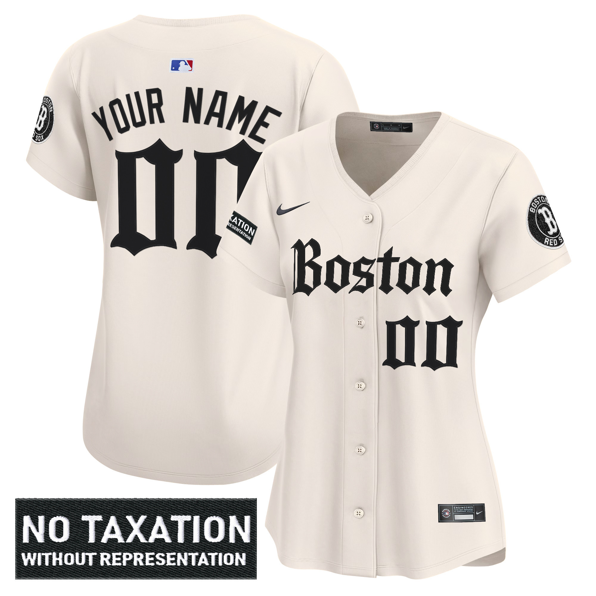 Women's Boston Red Sox Retro Newspaper Edition Vapor Premier Limited Custom Retro Newspaper Jersey - All Stitched