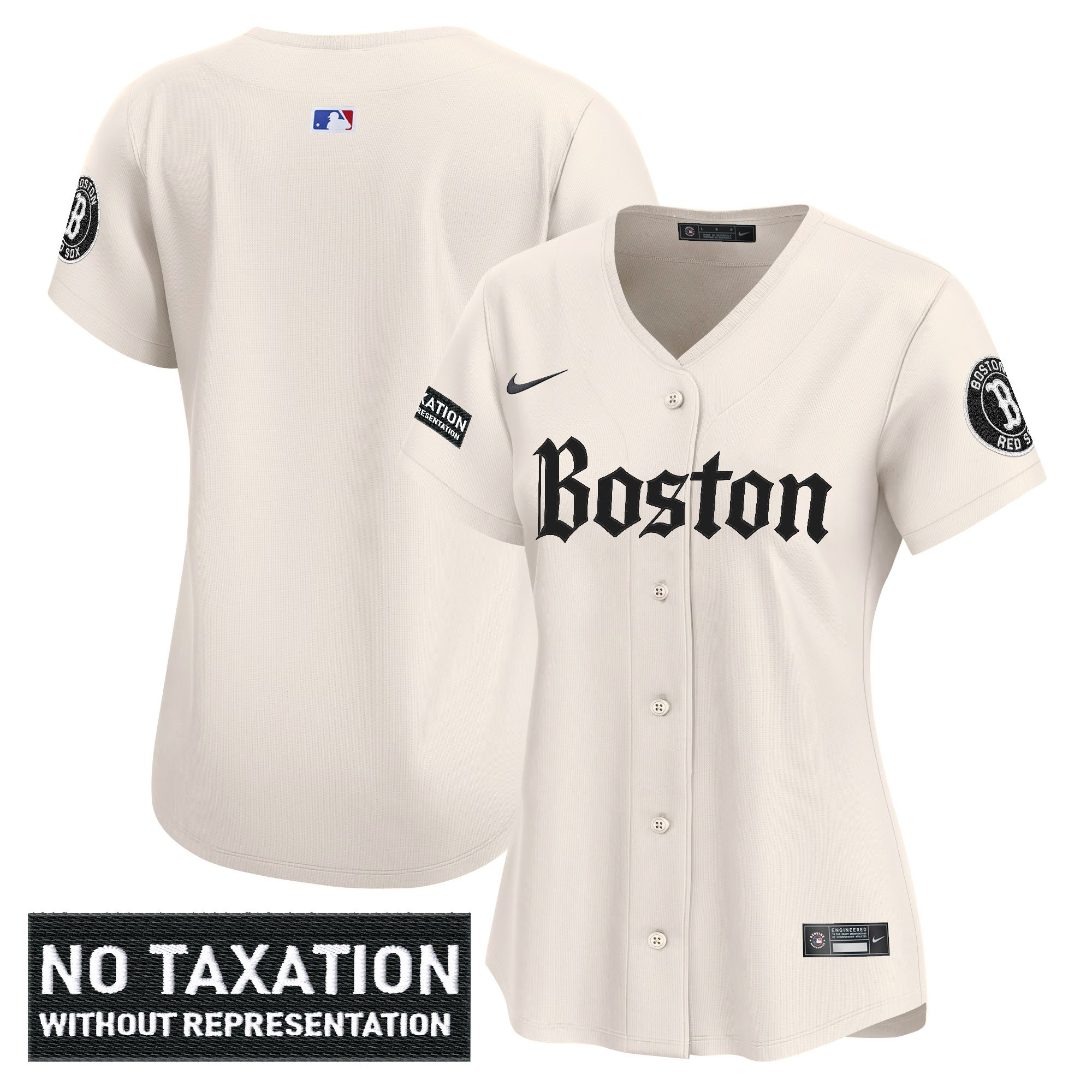 Women's Boston Red Sox Retro Newspaper Edition Vapor Premier Limited Retro Newspaper Jersey - All Stitched
