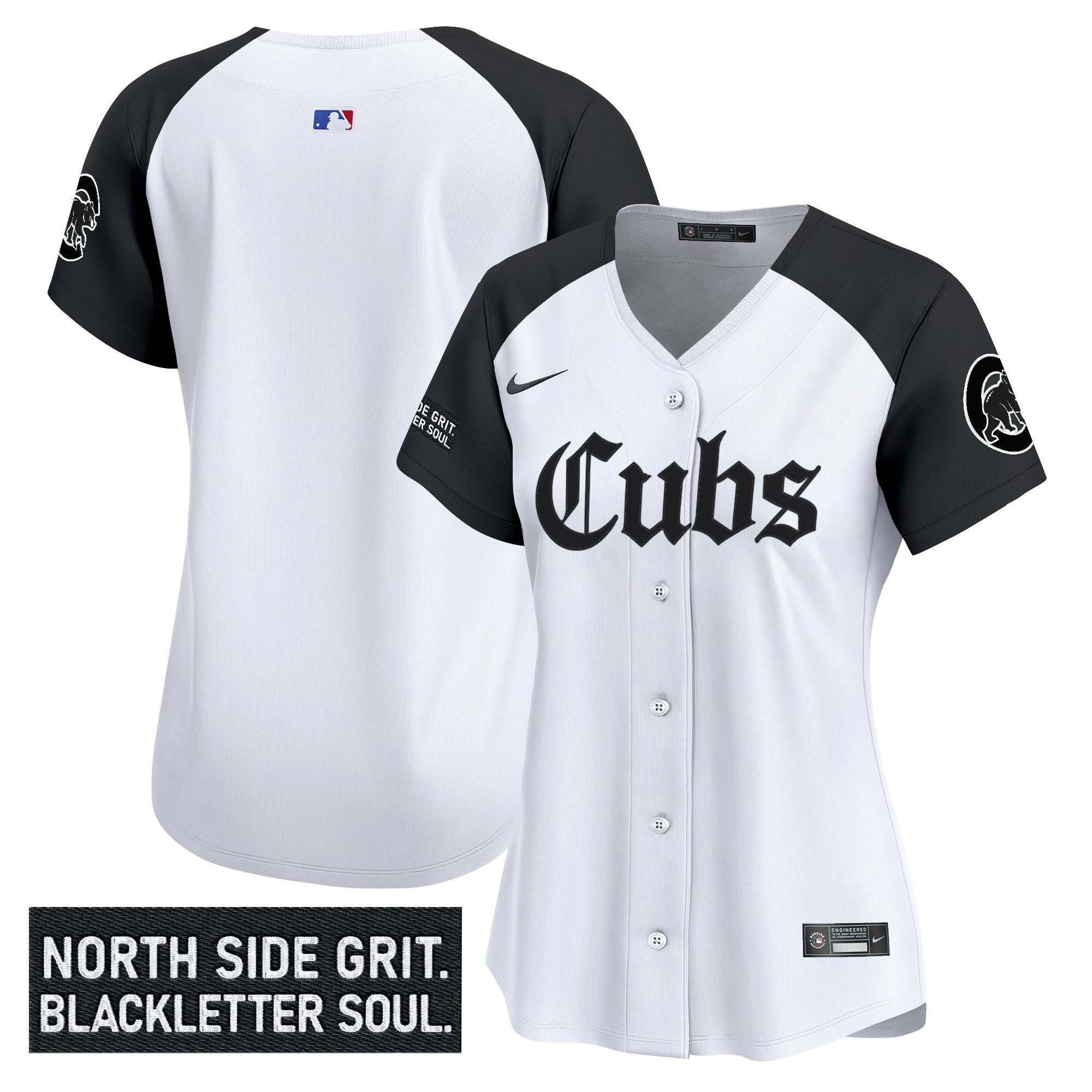 Women's Chicago Cubs 'Gothic North Side Edition Vapor Premier Limited Alternate Jersey - All Stitched