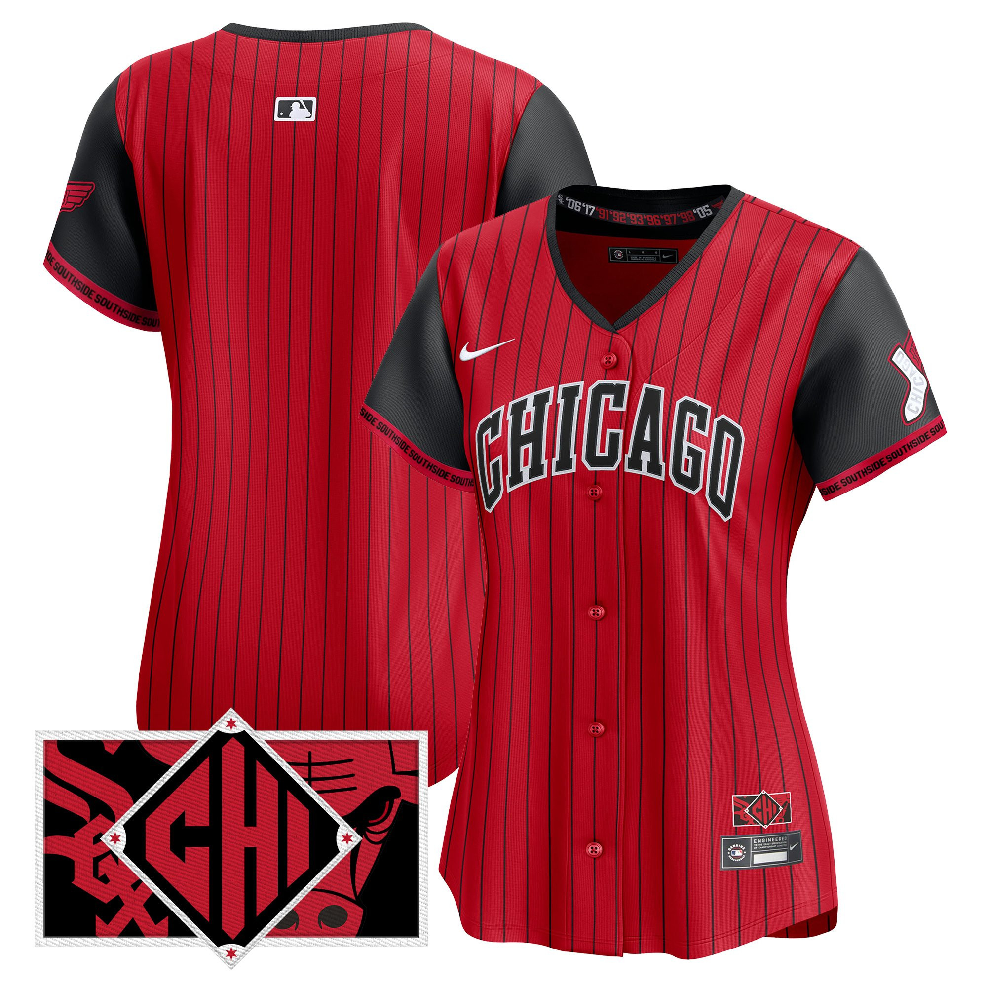 Women's Chicago White Sox 2025 City Connect Vapor Premier Limited Red Jersey - All Stitched