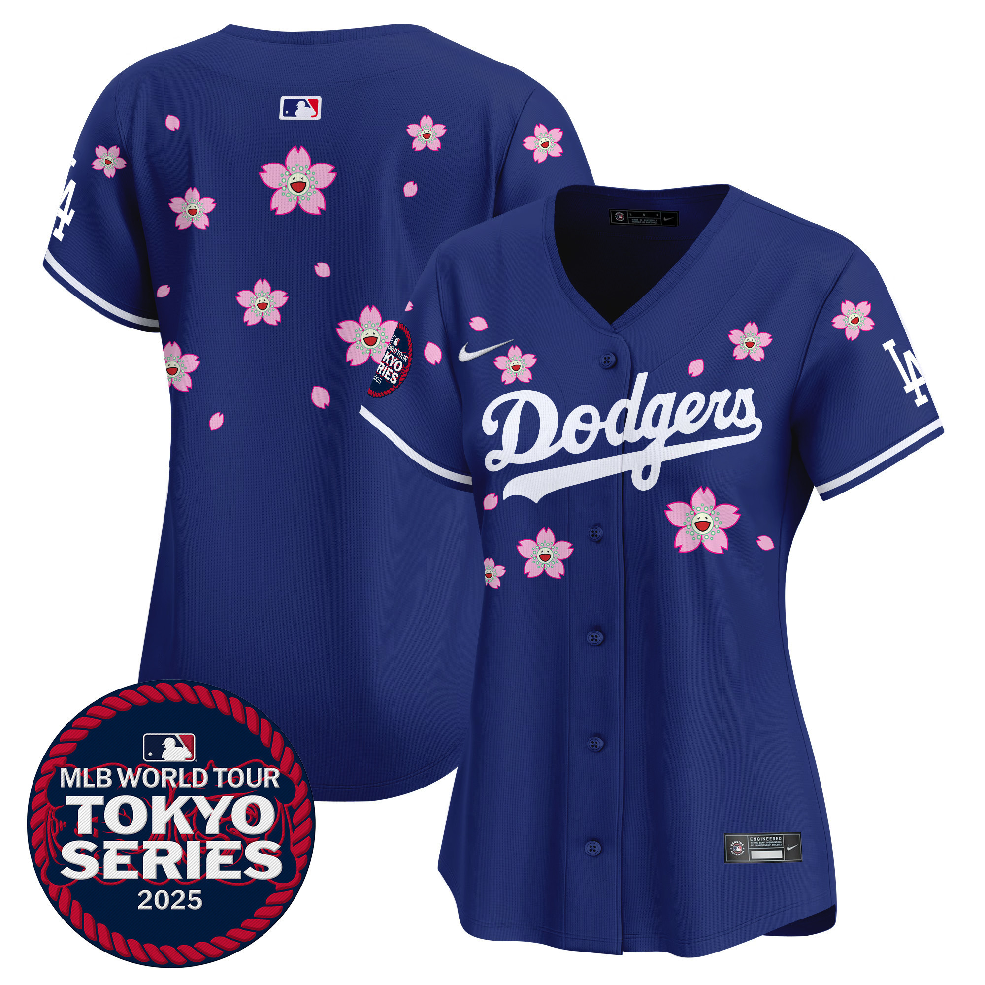 Women's Los Angeles Dodgers Tokyo Series 2025 Vapor Premier Limited Royal Jersey V2 - Stitched