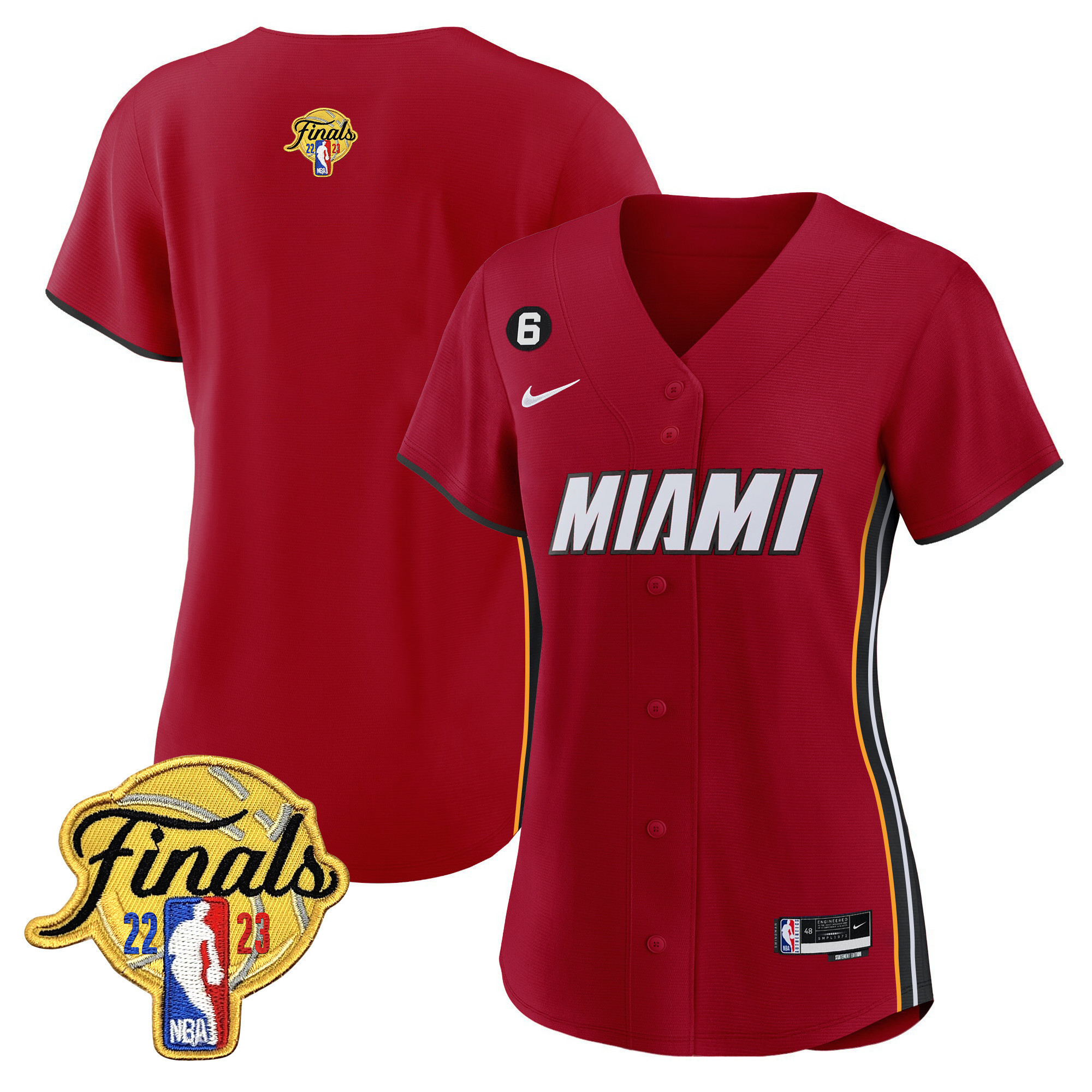 Women's Miami Heat 2023 Finals Baseball Cool Base Statement Jersey - All Stitched