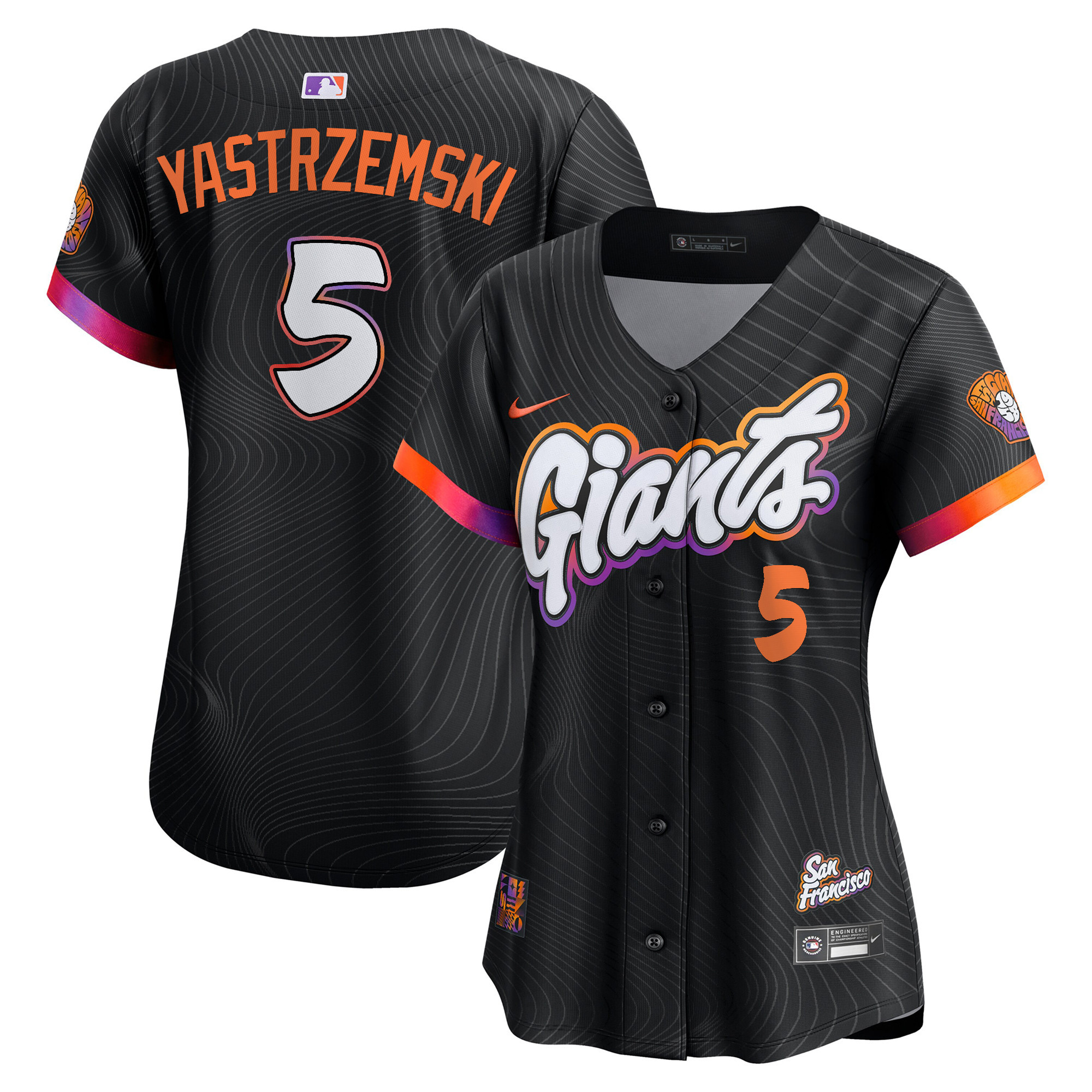 Women's Mike Yastrzemski San Francisco Giants 2025 City Connect Vapor Premier Elite Jersey - All Stitched
