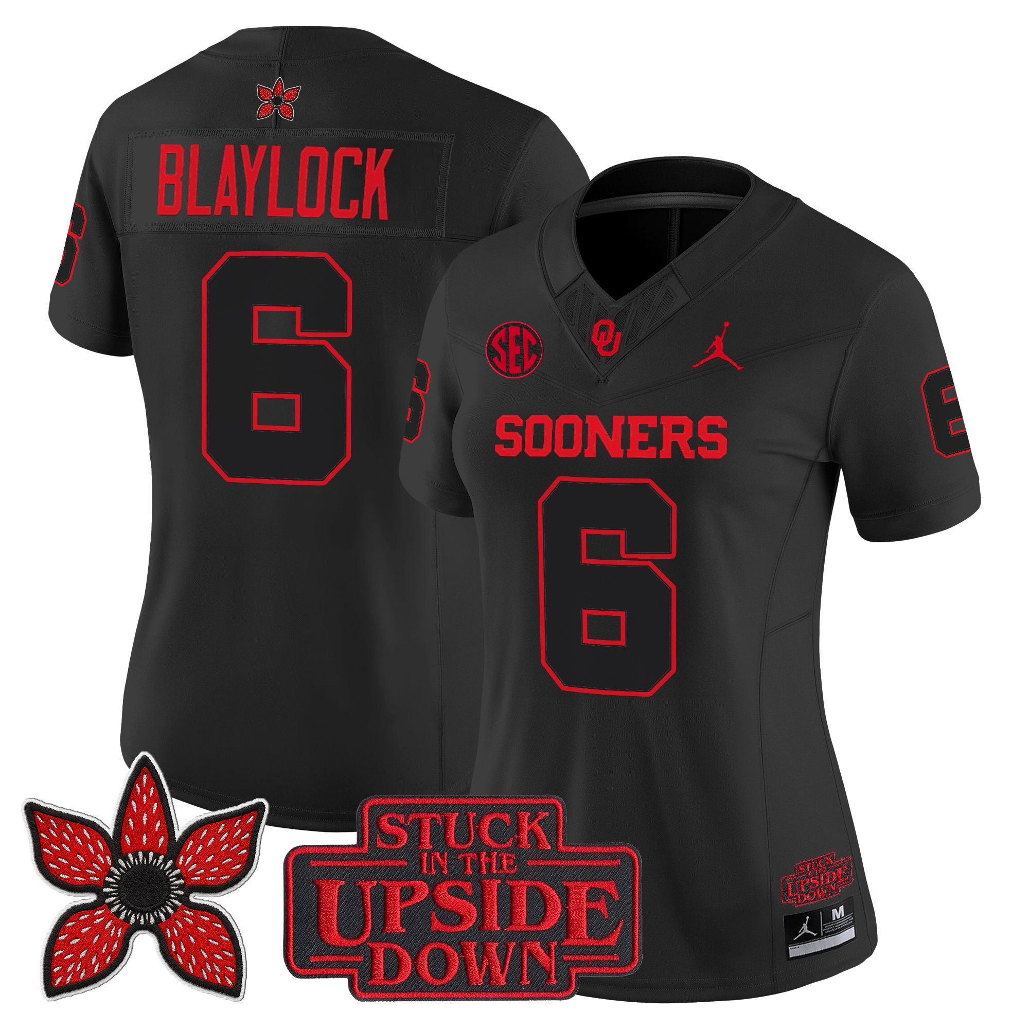 Women's Oklahoma Sooners Stranger Things Edition Vapor Limited Tory Blaylock Jersey - All Stitched