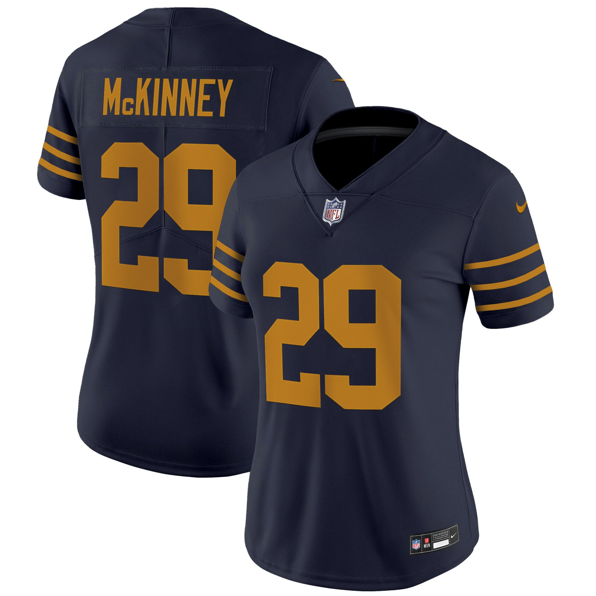 Xavier McKinney Women's Green Bay Packers The 1923 Classic Vapor Limited Navy Jersey - All Stitched