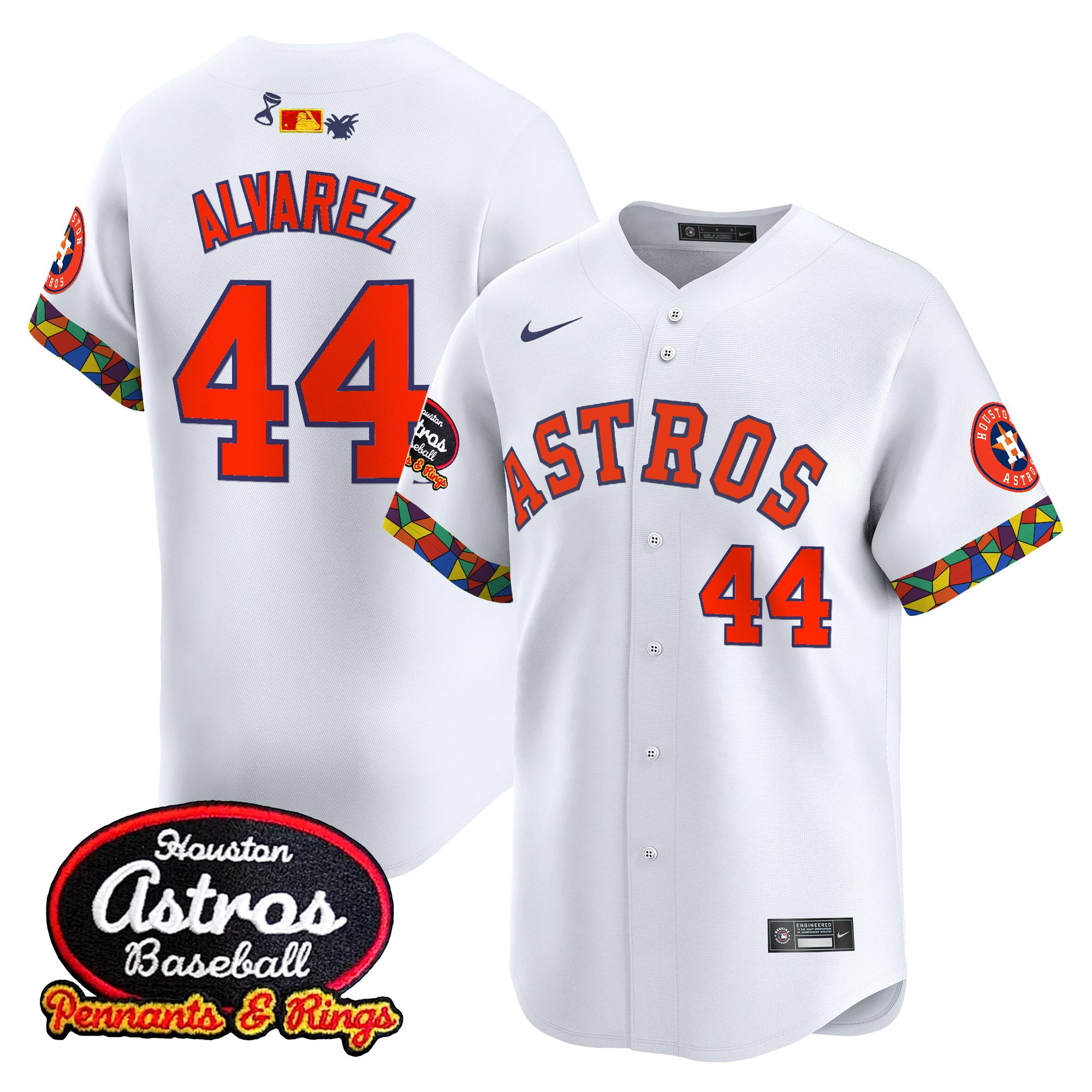Yordan ÃƒÆ’Ã‚Âlvarez Men's Houston Astros x El Tiempo Cantina Vapor Premier Limited White Jersey - All Stitched