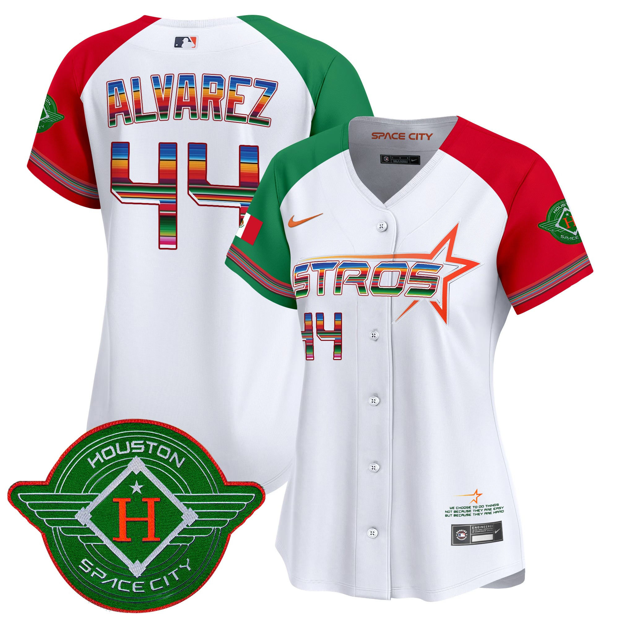 Yordan ÃƒÆ’Ã‚Âlvarez Women's Houston Astros 2025 City Connect Mexico Vapor Premier Limited Alternate Jersey - All Stitched