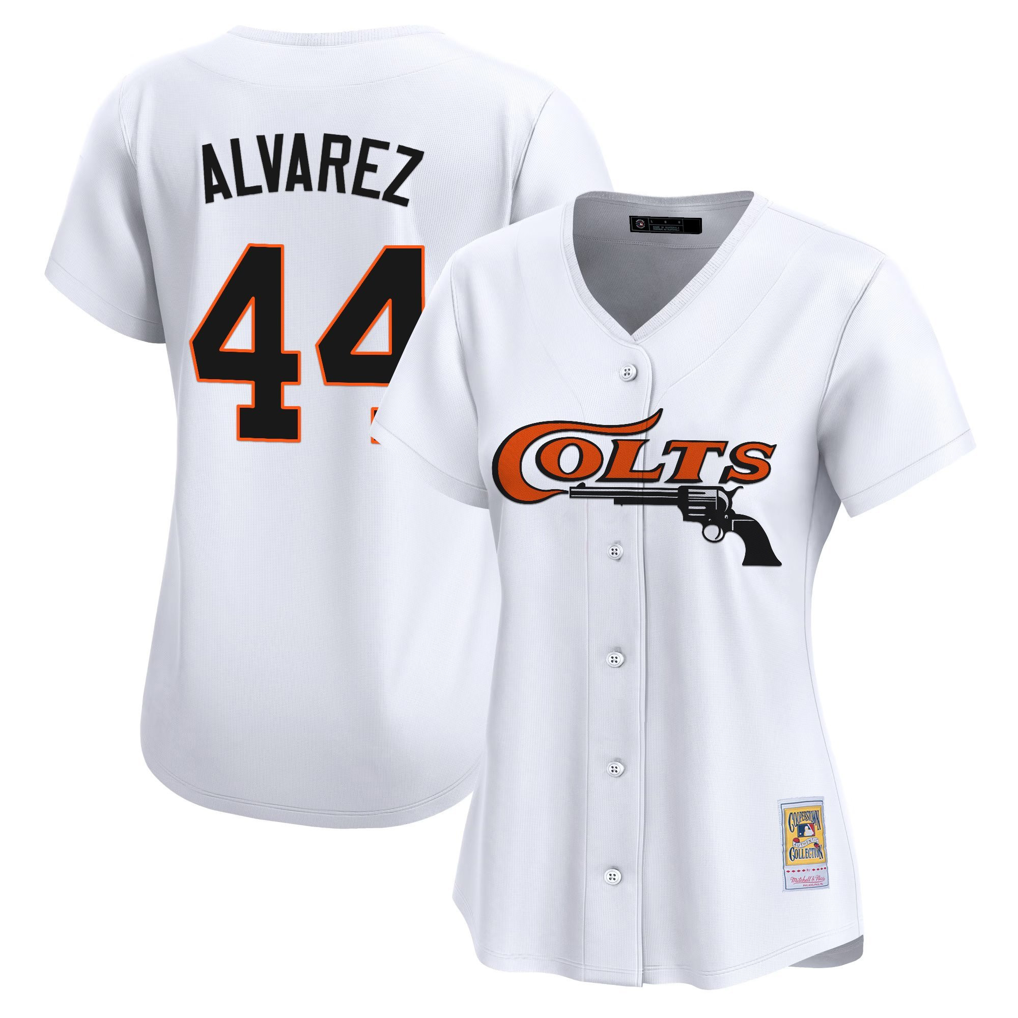 Yordan ÃƒÆ’Ã‚Âlvarez Women's Houston Astros Throwback Vapor Premier Limited Colt 45's Jersey - All Stitched