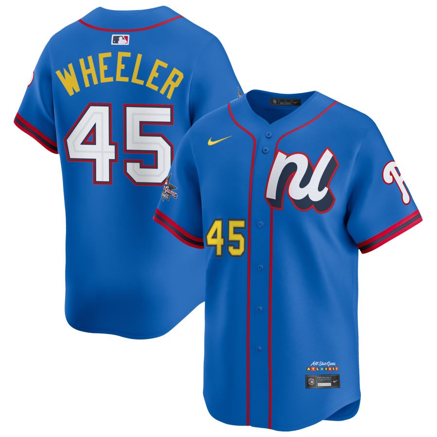 Zack Wheeler National League 2025 All-Star Edition Limited Men Jersey - Blue (2)