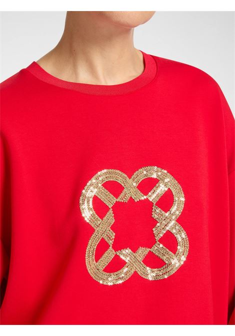 Felpa con ricamo Elena Mirò | Felpa | G848Z100427N16