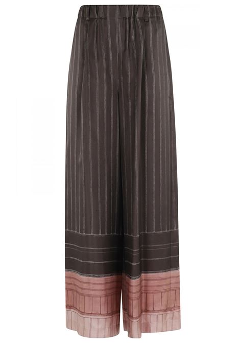 Pantalone gessato Alysi | Pantalone | 116133-P6063CHOCO