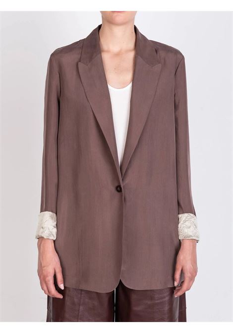 Blazer monopetto Alysi | Blazer | 116808-P6003MOSTO