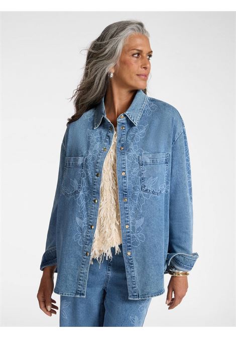 Camicia in denim Elena Mirò | Camicie e Bluse | 5413P000286N0Z4