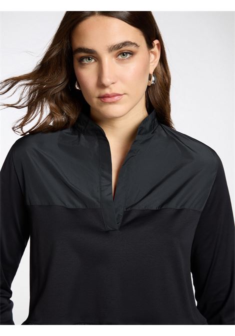 T-shirt bimaterica Elena Mirò | T-shirt | G070Z000588N033