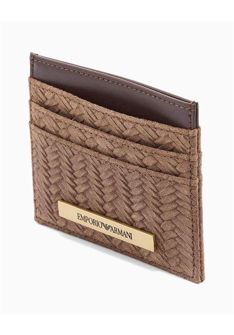 Portacarte in suede Emporio Armani | Portacarte | EM005753-AF25302F6217