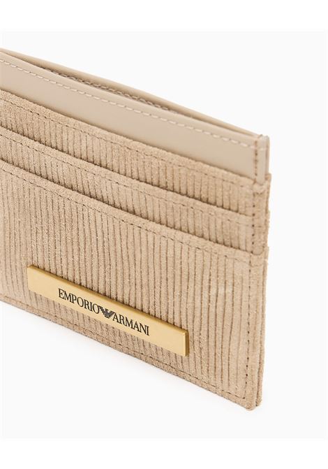 Portacarte in suede Emporio Armani | Portacarte | EM005753-AF25302F8246