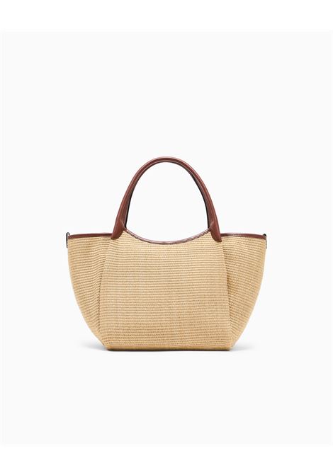 Shopper in paglia Emporio Armani | Borsa | EW001009-AF25819M1334