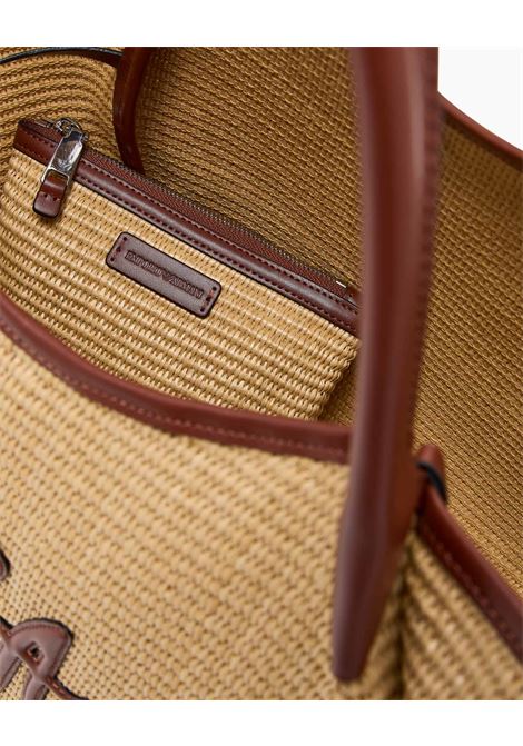 Shopper in paglia Emporio Armani | Borsa | EW001009-AF25819M1334