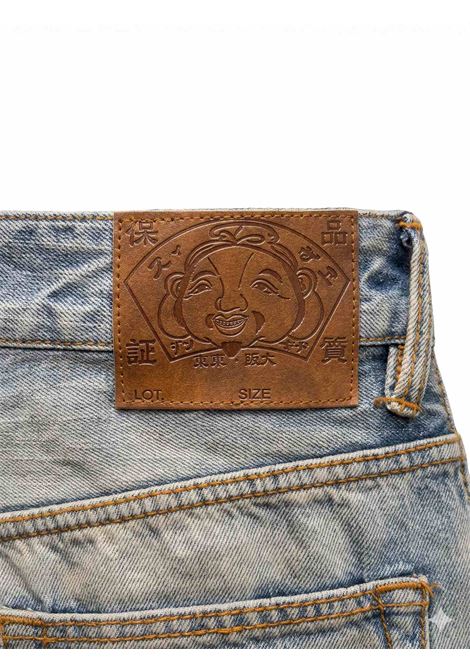 ej bleached distressed 5p jeans - no wash - EVISU | Jeans | 2ESEJM6JE6026INDL