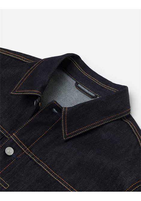 ht ecru seagull printed denim jacket - no wash - EVISU | Giacca | 2ESHTM5DJ1241INDX