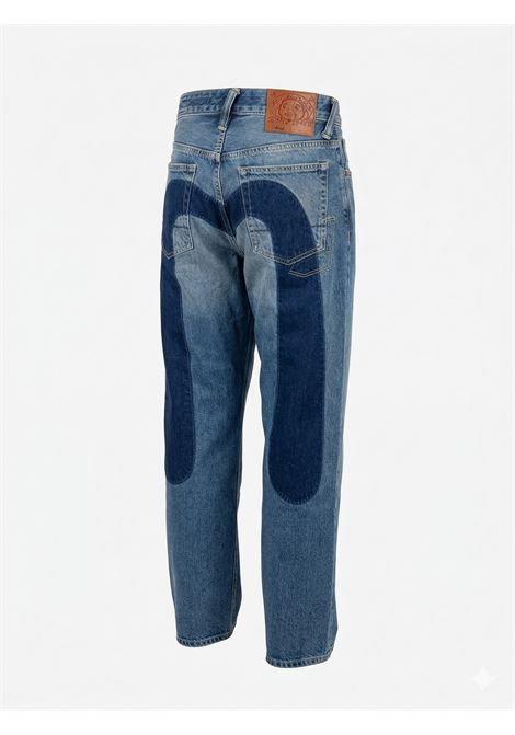 ht 7 pocket washed jeans w daicock shadow - no wash - EVISU | Jeans | 2ESHTM6JE1040INDL