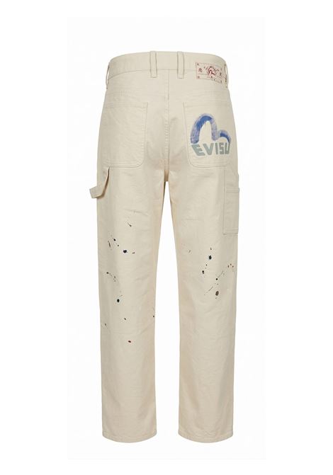 he seagull printed chino pants - no wash - EVISU | Pantalone | 2ESHTM6PT1128ECUX