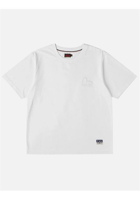 ht 2 tone emb logo ss tee - no wash - EVISU | T-shirt | 2ESHTM6TS1073WHTO
