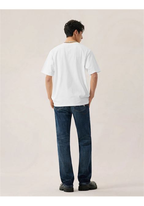 ht 2 tone emb logo ss tee - no wash - EVISU | T-shirt | 2ESHTM6TS1073WHTO