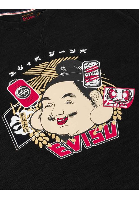 ht godhead printed ss tee - no wash - EVISU | T-shirt | 2ESHTM6TS1083BLKX