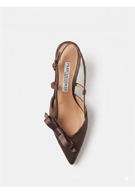 Slingback in satin Francesco Sacco | Slingback e mules | 7561ACC