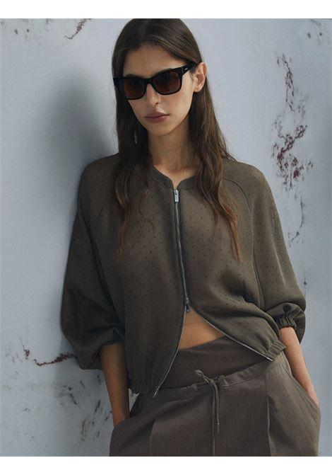 Bomber in rete tecnica Marella Monochrome | Bomber | MLMCLARINO001