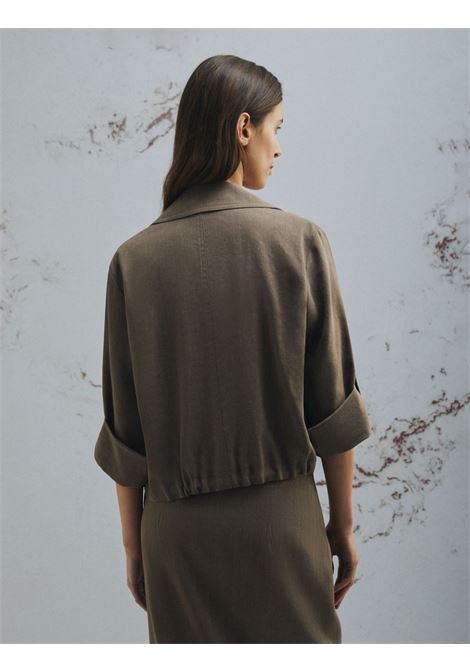 Giacca in viscosa e lino Marella Monochrome | Blazer | MLMPALCHI001