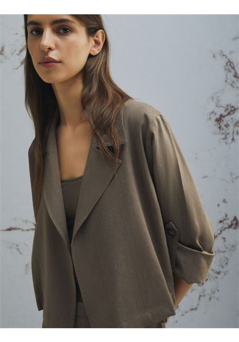 Giacca in viscosa e lino Marella Monochrome | Blazer | MLMPALCHI001