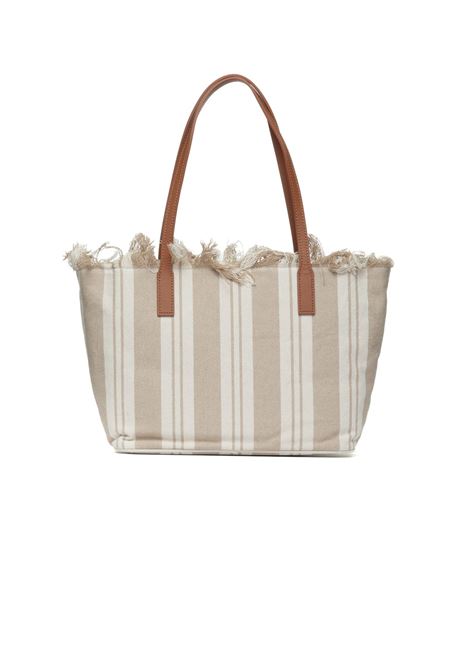 city bag mid fringe MC2 Saint Barth | Borsa tote | CBMF000100589L