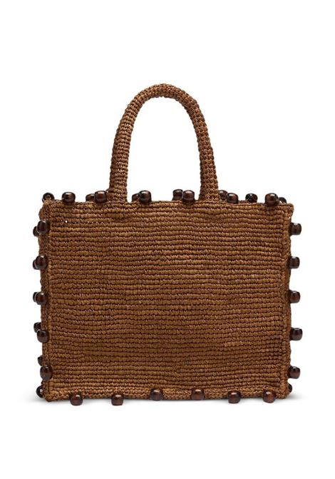 colette raffia hand bag with strap MC2 Saint Barth | Borsa tote | COL001309044L
