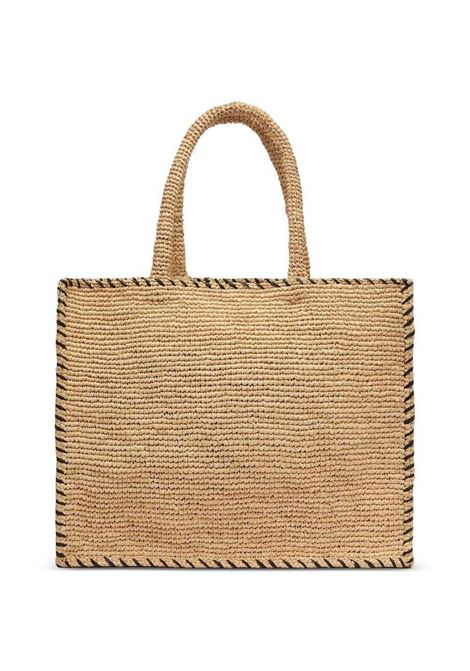 colette raffia hand bag with strap MC2 Saint Barth | Borsa tote | COL001309045L
