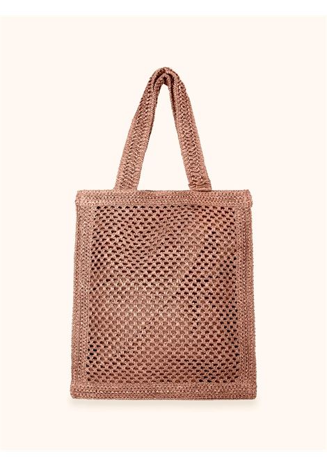 Borsa in rafia con chiusura con bottone e fodera interna.Dimensioni: 39 X 30 X 11 cm Me Fui | Borsa tote | SW0050PK