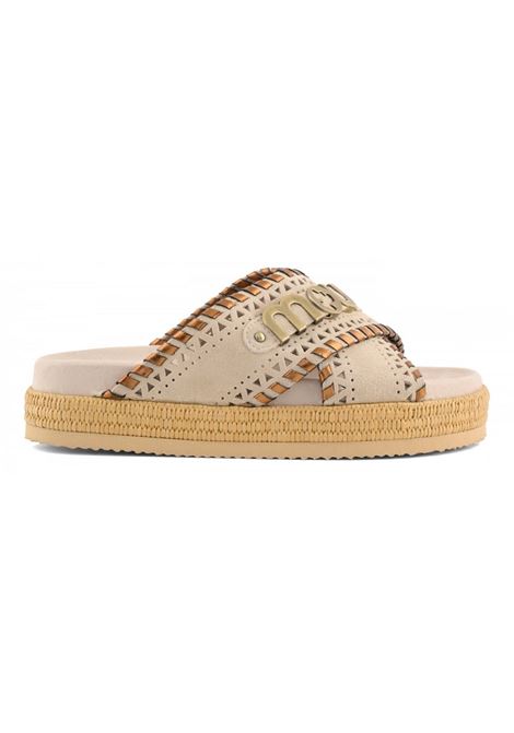 criss-cross sandal met.stitch Mou | Sandali | SW451013ACHLK