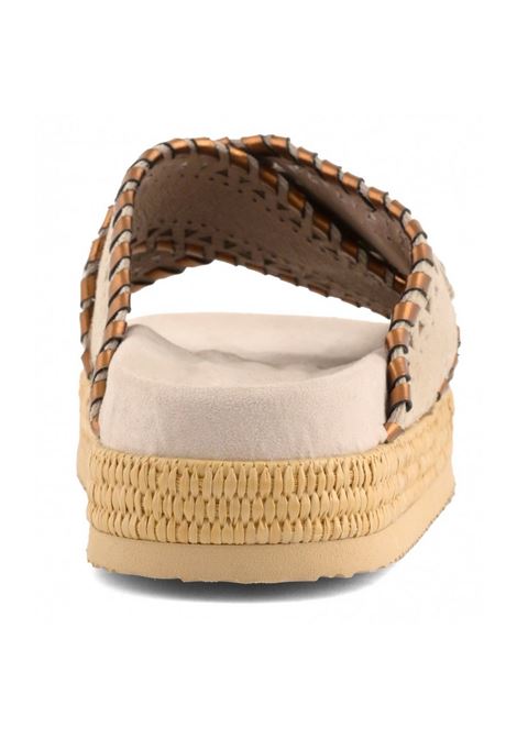 criss-cross sandal met.stitch Mou | Sandali | SW451013ACHLK
