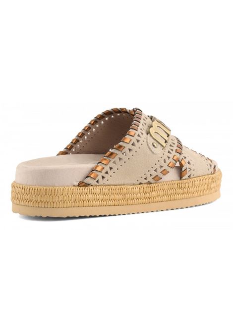 criss-cross sandal met.stitch Mou | Sandali | SW451013ACHLK