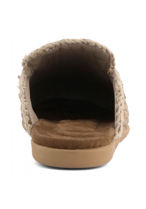 open heel ballerina raffia Mou | Sandali | SW731011KRDPBR