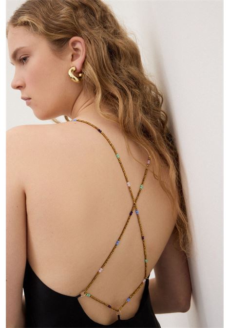 Abito lungo in raso ottod'Ame | Abito | DA5357NR